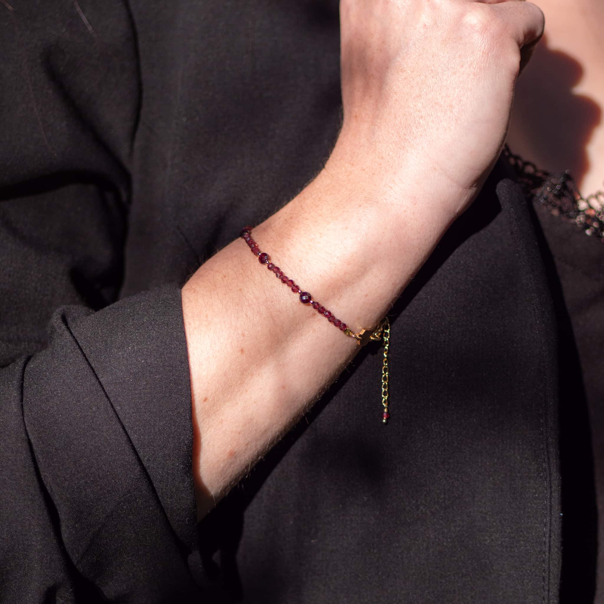 Bracelet PALOMA en pierres Grenat - SLOYA